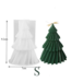 Siliconen kaarsenmal Christmas Tree Abstract 92x70 mm - Kaarsen maken