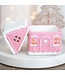 Geurbrander Keramiek Pink Gingerbread House - Kerstcollectie