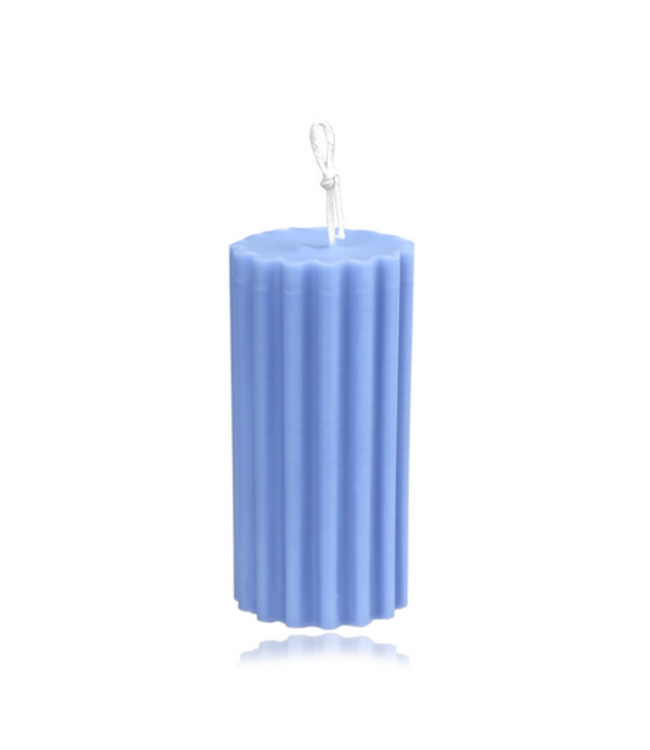 Kaarsenmal Stompkaars Ribbel Ø 50 x 100 mm - Kaarsen benodigdheden