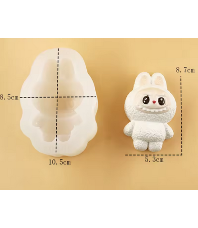 Siliconen kaarsenmal La Baba 105x85 mm - Kaarsen maken