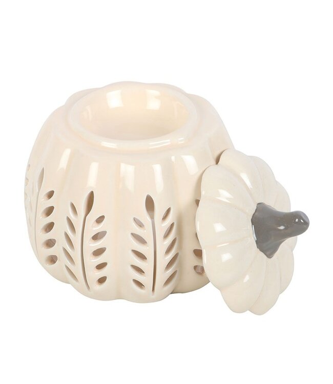 Geurbrander Keramiek Cream Leaf Pumpkin - Fallcollectie