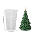 Siliconen kaarsenmal Christmas Tree  Roses 117x75 mm - Kaarsen maken