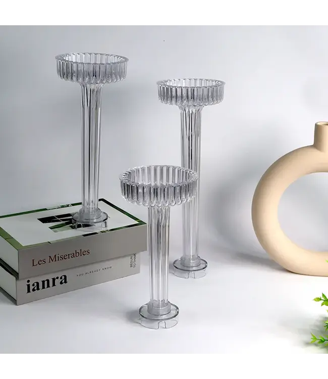 Kaarsenmal Dinerkaars met Plateau Small Ø 110 x220 mm  - Kaarsen benodigdheden