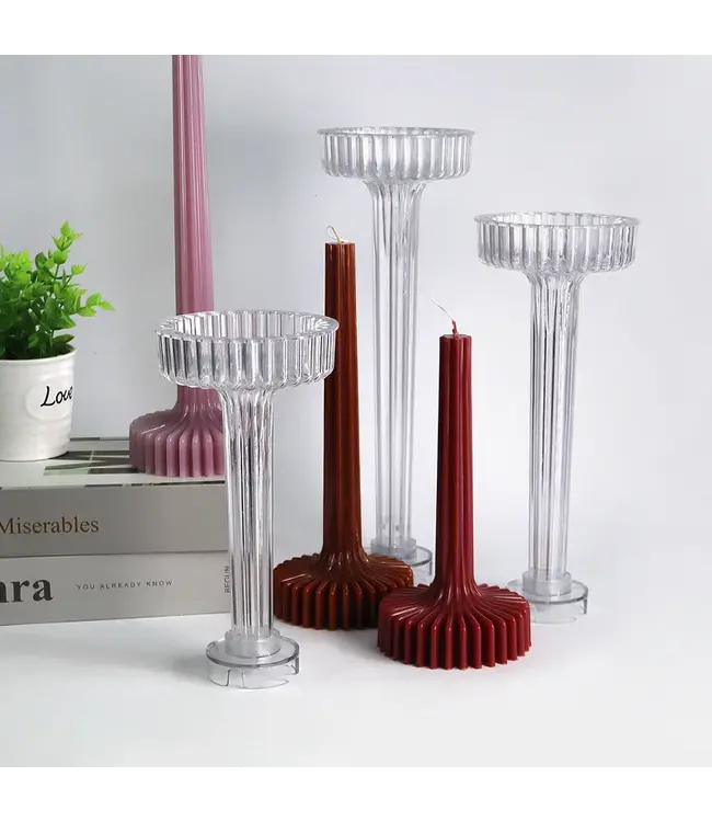 Kaarsenmal Dinerkaars met Plateau Small Ø 110 x220 mm  - Kaarsen benodigdheden