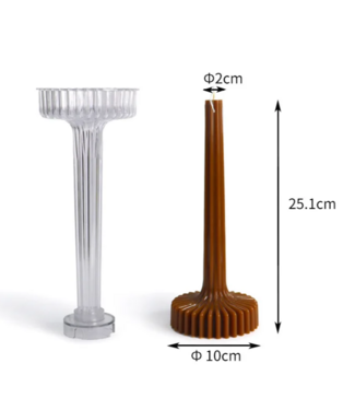 Kaarsenmal Dinerkaars met Plateau Medium Ø 110 x270 mm