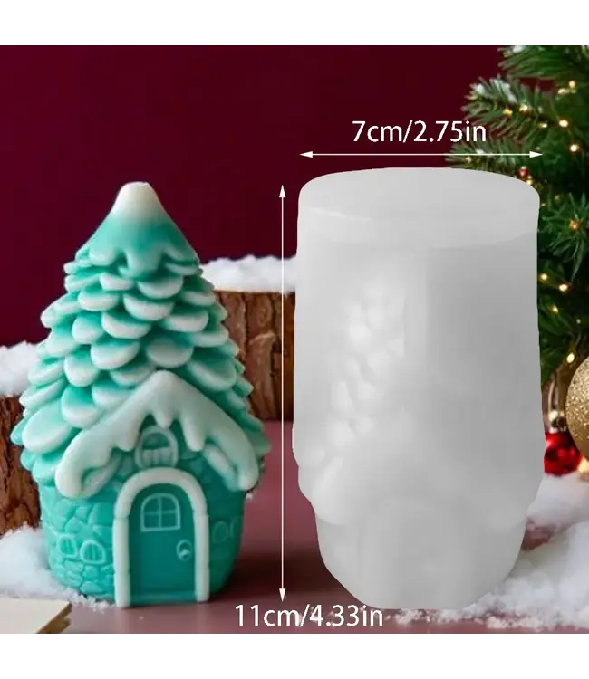 Siliconen kaarsenmal Pineapple Cottage Tall 110x70 mm - Kaarsen maken