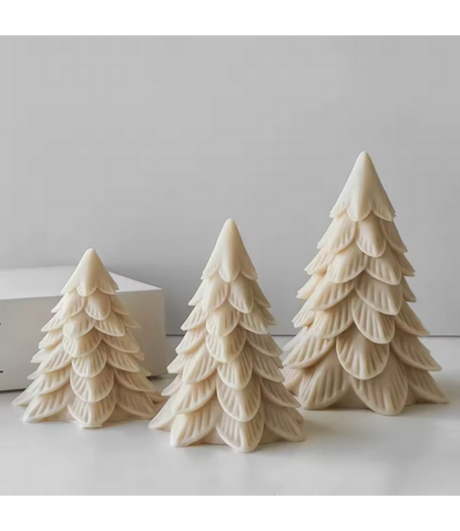 Siliconen kaarsenmal Magical Christmas Tree Smal 90x90 mm - Kaarsen maken