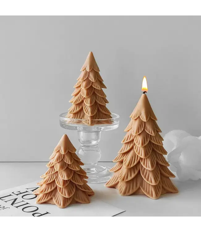 Siliconen kaarsenmal Magical Christmas Tree Smal 107x85 mm - Kaarsen maken