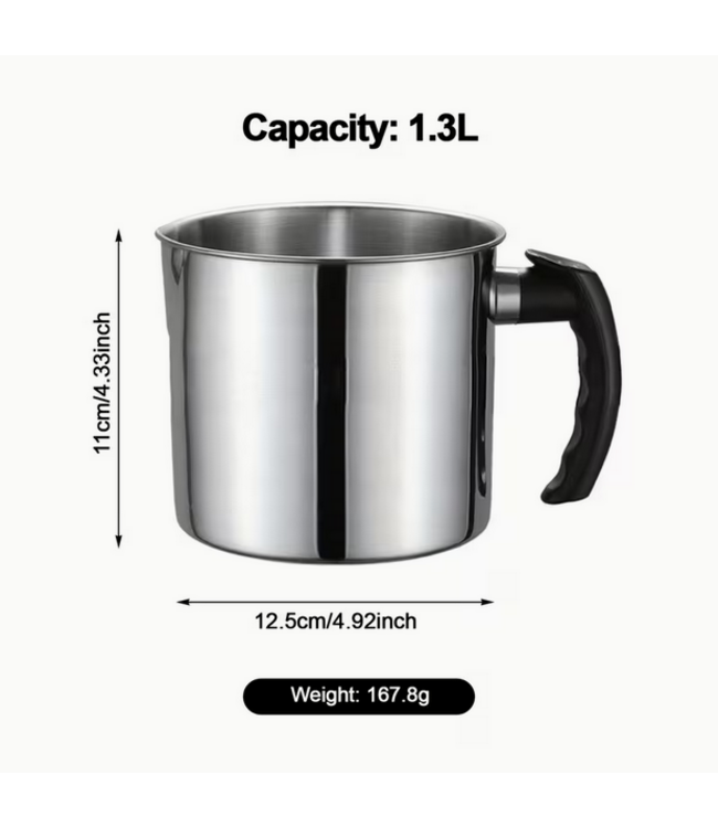 Gietbus met handvat 1,2 Liter - Kaarsen maken