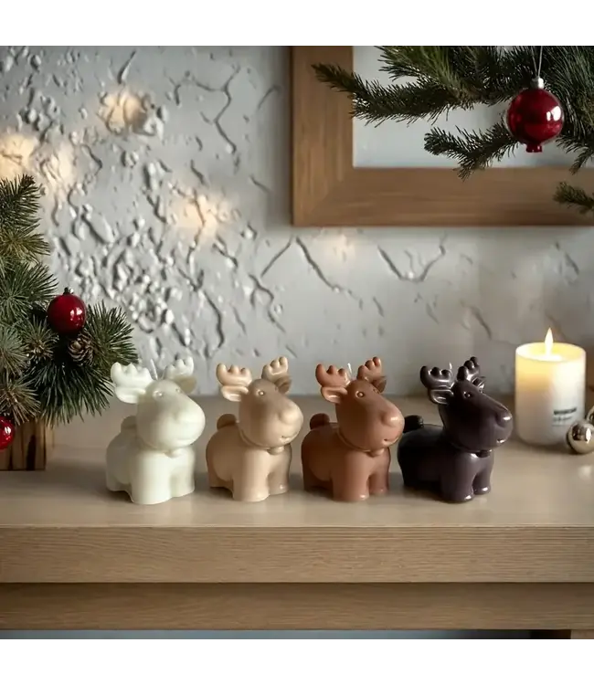 Siliconen Kaarsenmal Rendier 87x85x58 mm - Kaarsen benodigdheden