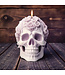 Siliconen kaarsenmal Skull & Roses 95x77 mm - Kaarsen maken