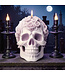 Siliconen kaarsenmal Skull & Roses 95x77 mm - Kaarsen maken