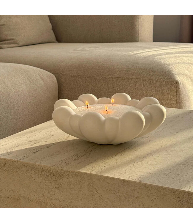 Kaarsenzand - Sandwax - White 400 gram incl 4 lonten - Om zelf zandkaarsen te maken - PearlSandCandle