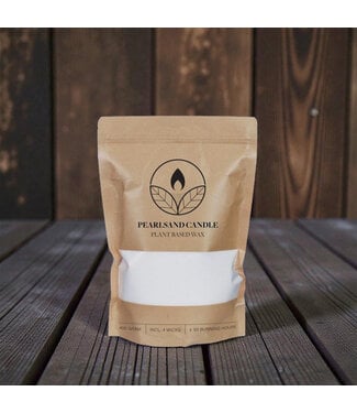 Kaarsenzand - Sandwax - White 400 gram incl 4 lonten