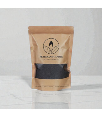 Kaarsenzand - Sandwax - Black 400 gram incl 4 lonten