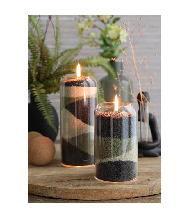 Kaarsenzand - Sandwax - Black 400 gram incl 4 lonten - Om zelf zandkaarsen te maken - PearlSandCandle