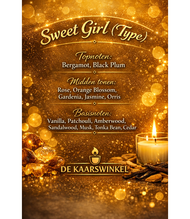 Geurolie Sweet Girl (Type) - Zelf geurkaarsen - waxmelts maken
