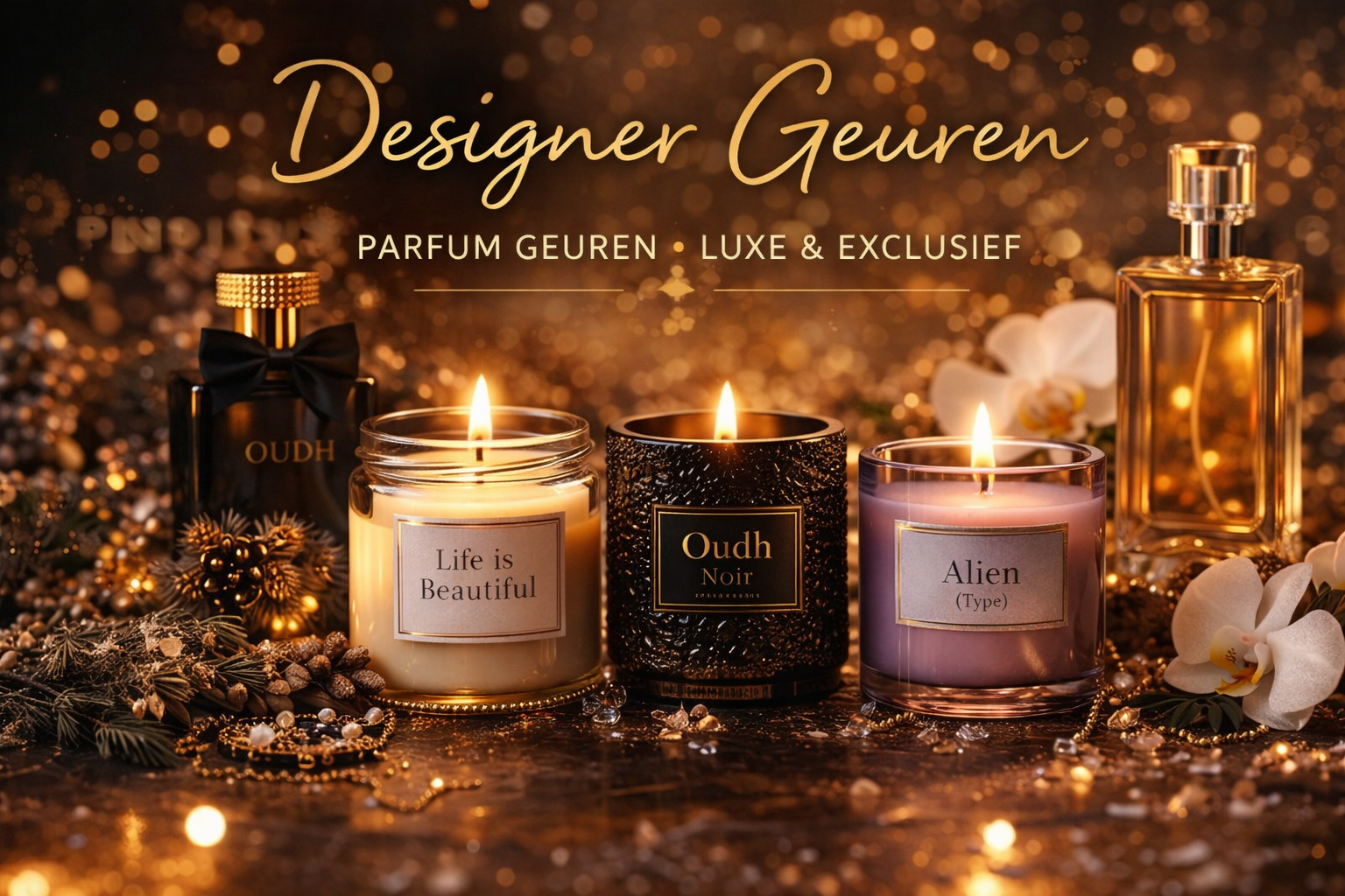 Designer geuren voor kaarsen kopen – luxe parfum geuren en exclusieve geurolieën geïnspireerd op bekende parfums