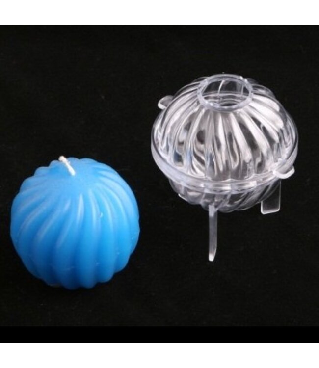 Kaarsenmal Golvende Bolkaars Ø 7 cm - Kaarsen gieten