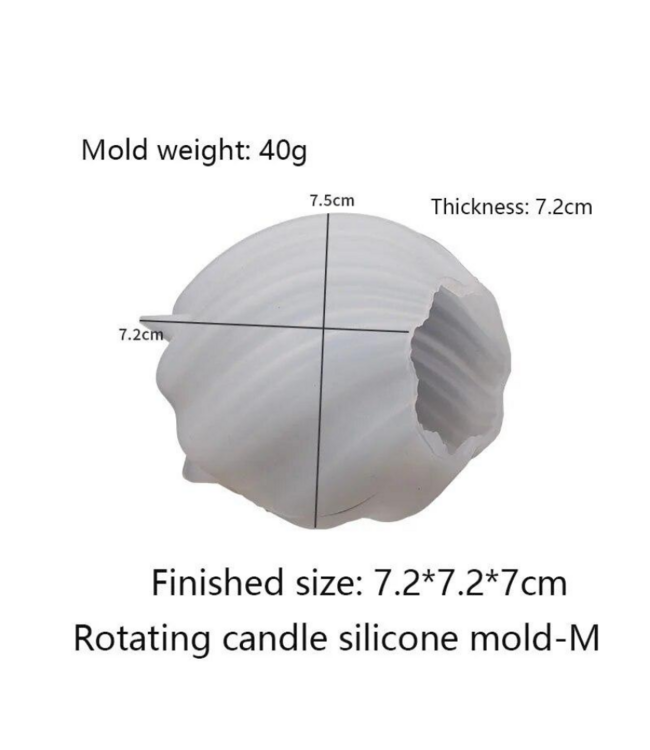 Siliconen kaarsenmal Voordeelset - Wave Swirl (3 mallen) - Zelf kaarsen maken