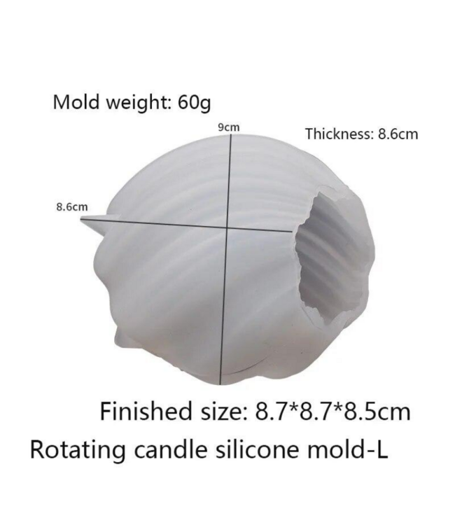 Siliconen kaarsenmal Voordeelset - Wave Swirl (3 mallen) - Zelf kaarsen maken