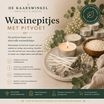 Waxinepitjes met pitvoet