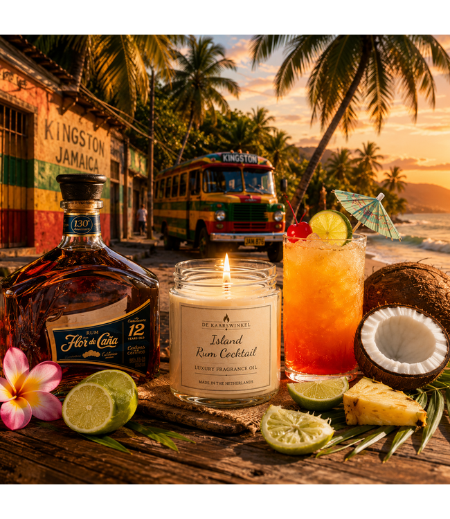 Geurolie Island Rum Cocktail - Zelf geurkaarsen - waxmelts maken