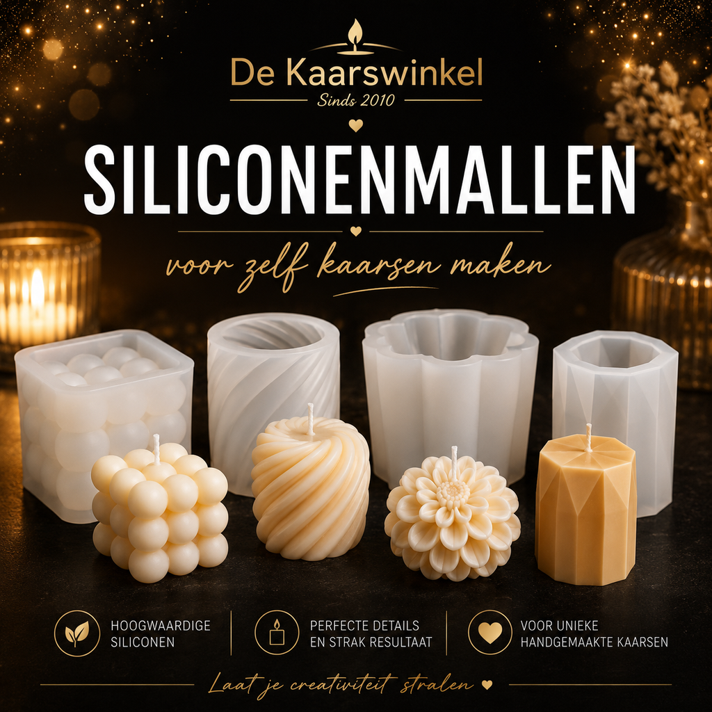 Siliconen kaarsenmallen voor decoratieve figuurkaarsen en creatieve vormen