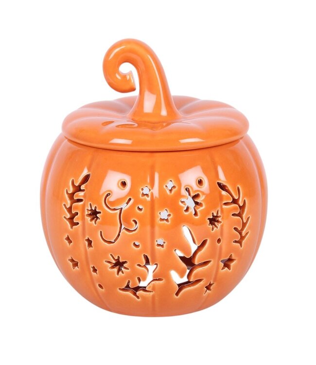 Geurbrander Keramiek Orange Folk Halloween Pumpkin - Fallcollectie