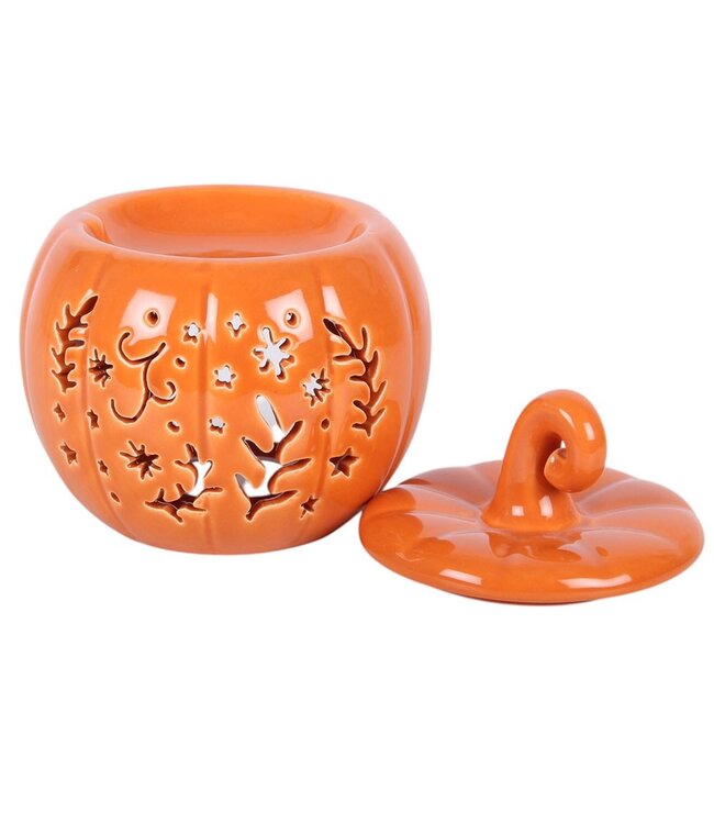 Geurbrander Keramiek Orange Folk Halloween Pumpkin - Fallcollectie