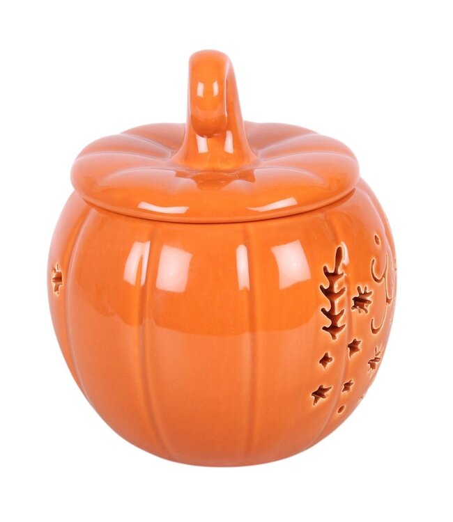 Geurbrander Keramiek Orange Folk Halloween Pumpkin - Fallcollectie