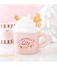 Geurbrander Keramiek Pink Gingerbread Latte Wax Burner