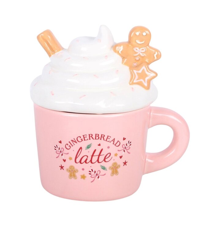 Geurbrander Keramiek Pink Gingerbread Latte Wax Burner