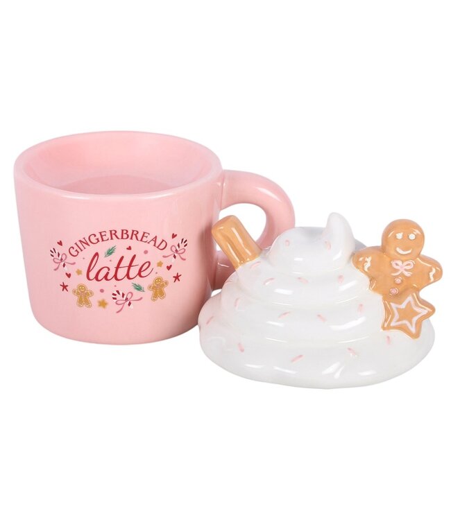 Geurbrander Keramiek Pink Gingerbread Latte Wax Burner