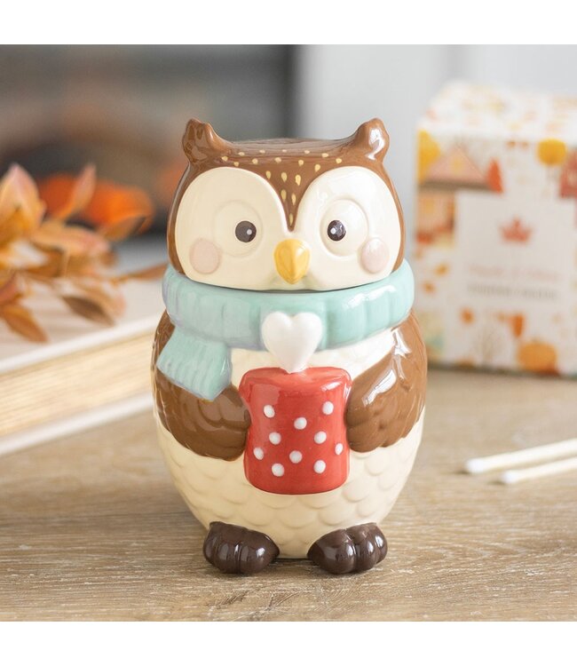 Geurbrander Keramiek Oliver Owl Wax Burner