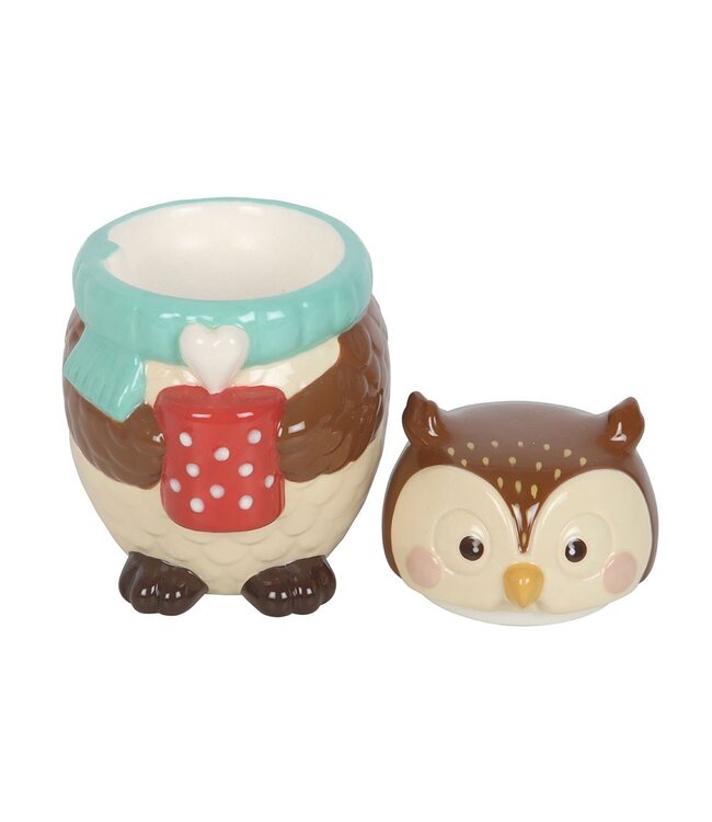 Geurbrander Keramiek Oliver Owl Wax Burner