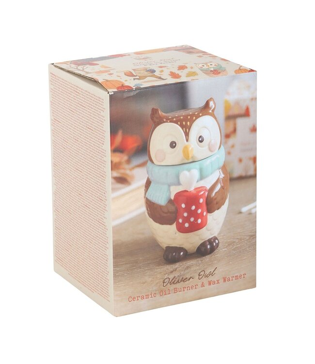 Geurbrander Keramiek Oliver Owl Wax Burner