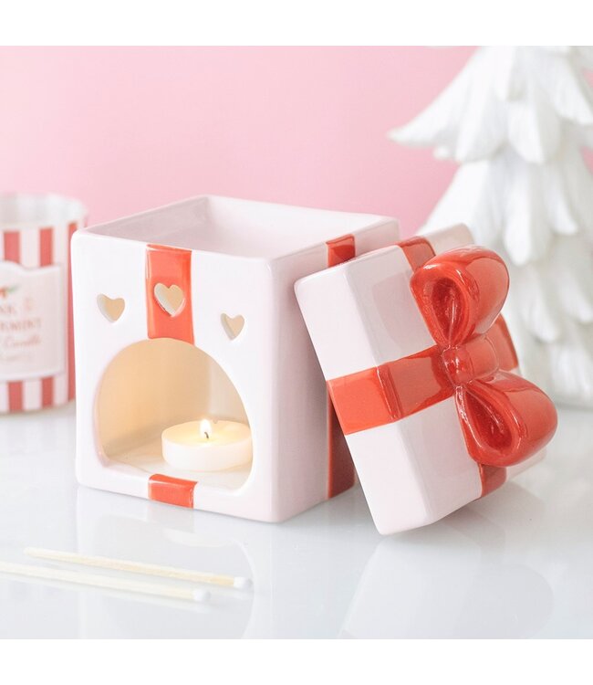 Geurbrander Keramiek Pink Gift Box Wax Burner