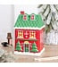 Geurbrander Keramiek Red Christmas House Wax Burner