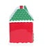 Geurbrander Keramiek Red Christmas House Wax Burner