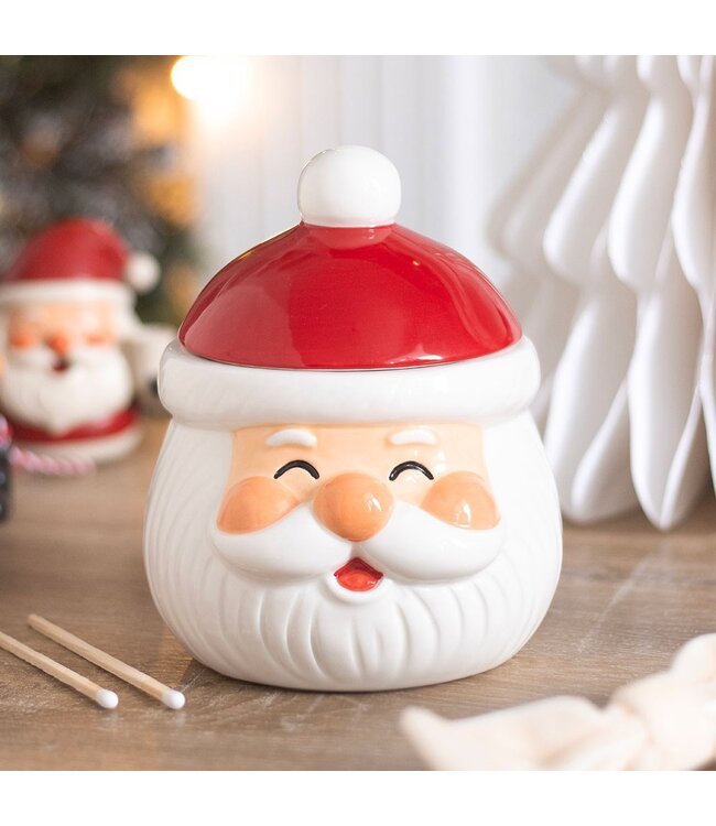 Geurbrander Keramiek Jolly Santa Christmas Wax Burner