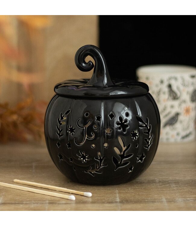 Geurbrander Keramiek Black Folk Halloween Pumpkin - Fallcollectie