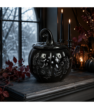 Geurbrander Keramiek Black Folk Halloween Pumpkin