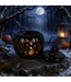 Geurbrander Keramiek Black Folk Halloween Pumpkin - Fallcollectie