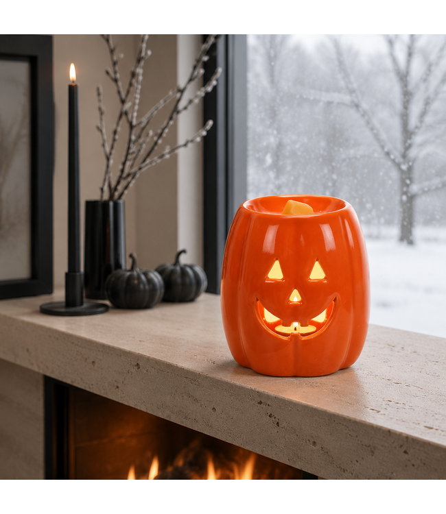 Geurbrander Keramiek Jack-o'-Lantern Wax Burner