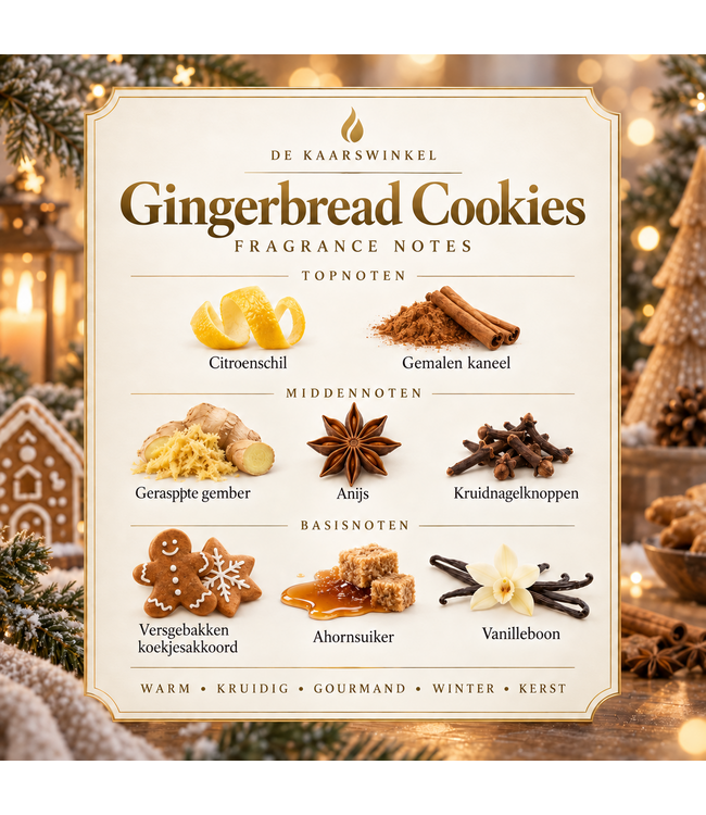 Gingerbread Cookies Geurolie – Gember, Kaneel, Ahornsuiker & Vanille
