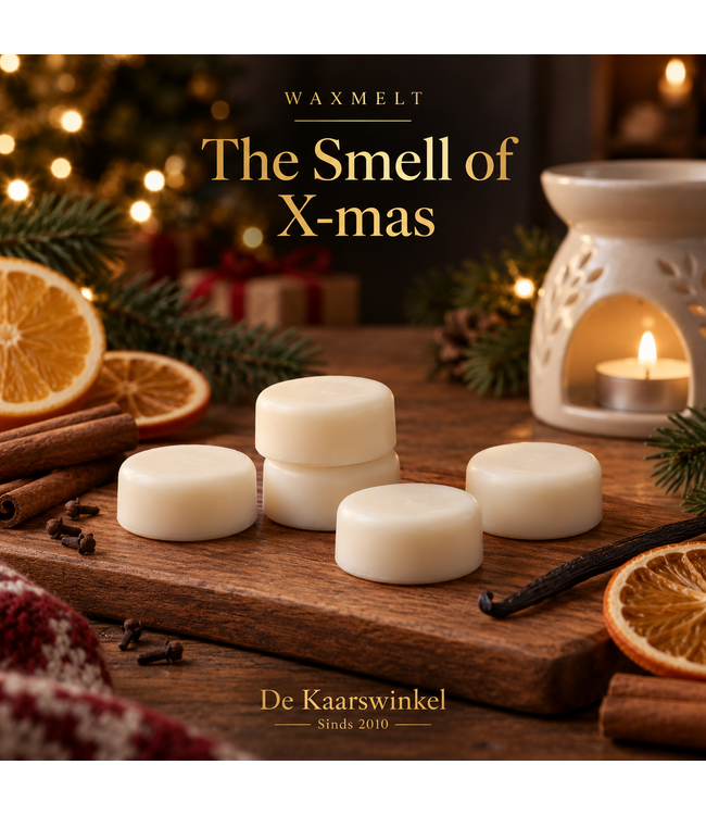 Waxmelt The Smell of X-mas – Warme kerstgeur met sinaasappel en kruiden – 12 gram