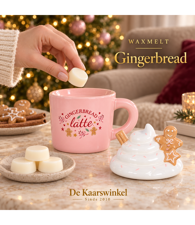 Waxmelt Gingerbread – Warme peperkoekgeur met kaneel en vanille – 12 gram