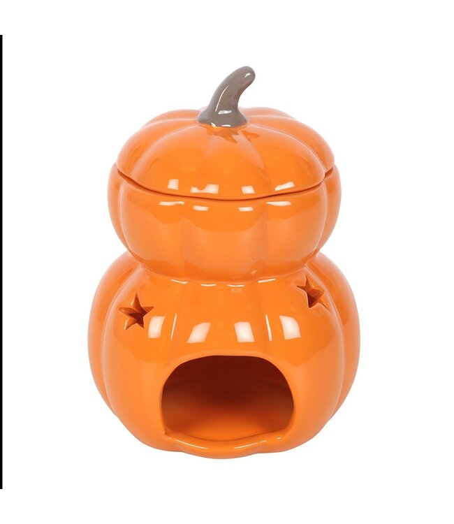 Geurbrander Keramiek Stacked Pumpkin Halloween Wax Burner