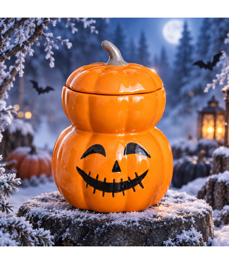Geurbrander Keramiek Stacked Pumpkin Halloween Wax Burner